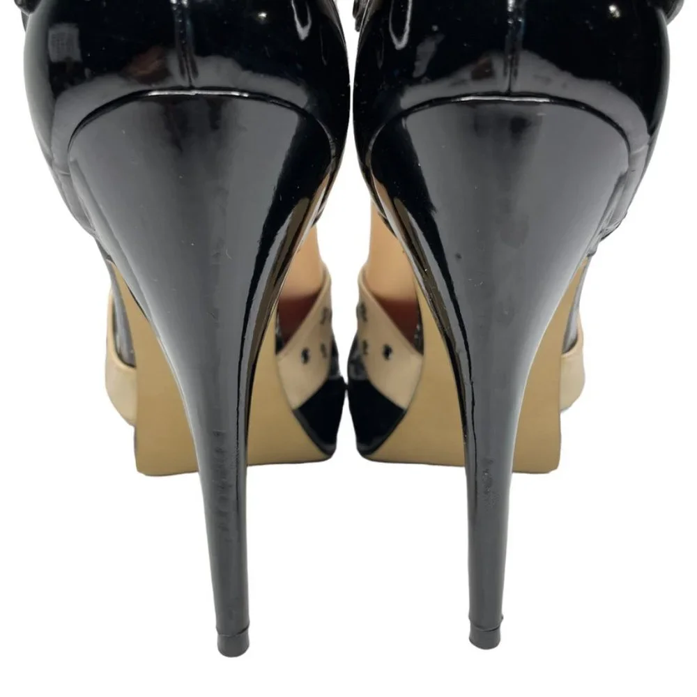 Rock Republic Womens Holt Tan Vegan Leather Limited Ed. Stiletto Heel Size 9.5 M